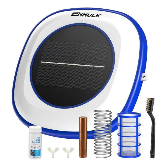 Limpiador De Agua Flotante Enhulk, Ionizador Solar Para Pisc