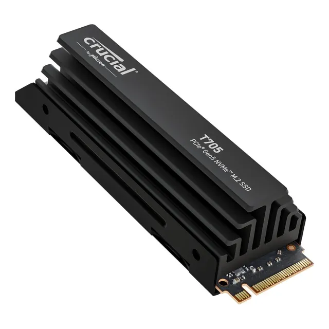 Crucial T705 2tb Pcie Gen5 Nvme M.2 Ssd Con Disipador -
