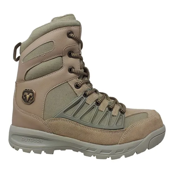 Botas Tácticas Ram Piel Casco Acero Altas Trabajo Ram 456 