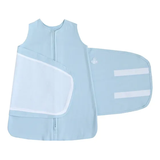 Swaddle Em Suedine Azul