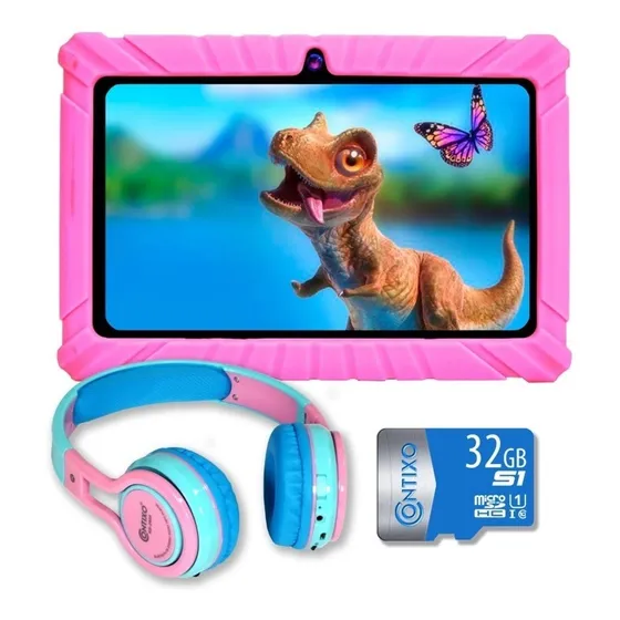 Tablet Contixo Kids Con Audífonos Para Niños