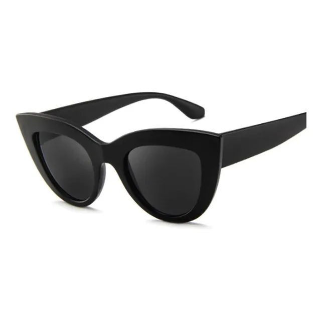 Lentes Ojo De Gato Dama  Negro Mate Cat Eye 
