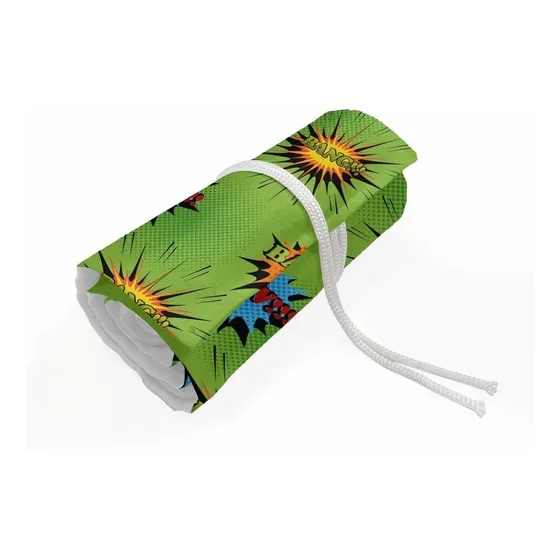Ambesonne Pop Art Roll Up Pencil Soporte Comics Style Fi