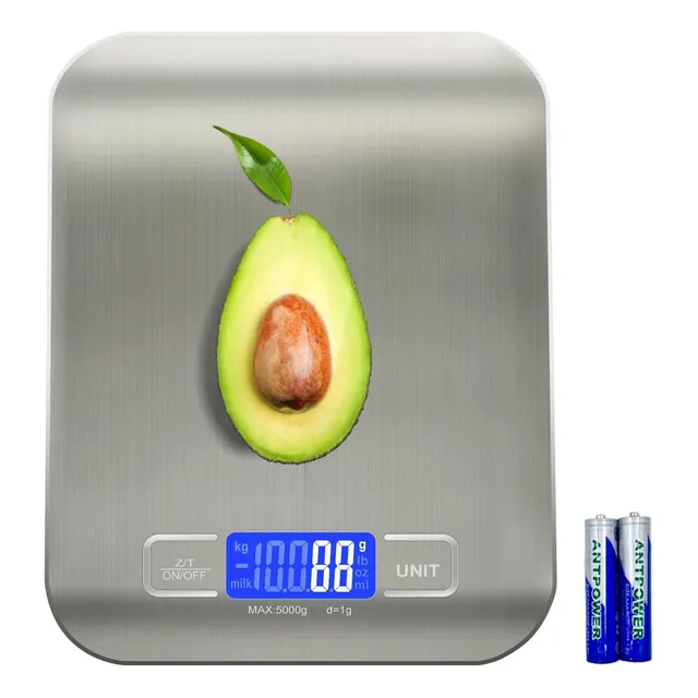Báscula Para Alimentos, Báscula De Cocina De 11 Lb Con Funci