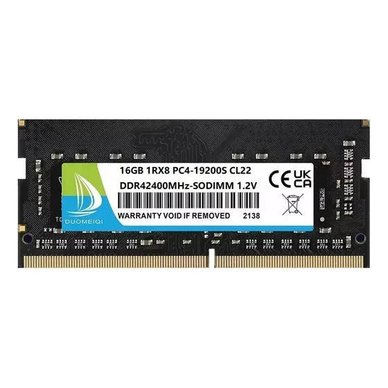 16Gb Ddr4-2400Mhz Para Portátil Duomeiqi Sodimm PC4-19200S Memory Ram gamer color negro