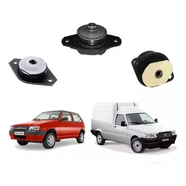Kit 3 Patas Soportes Fiat Uno Fiorino Motor 1.3 8v Fire