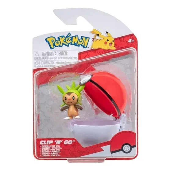 Figura Chespin Pokemon Clip + Ball