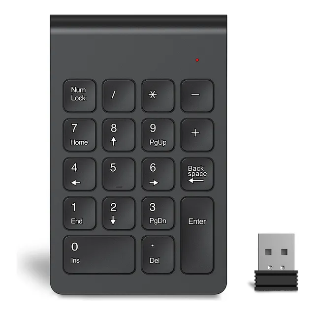 Mini Teclado Numérico Inalámbrico 18 Teclas 2.4ghz Mac Pc