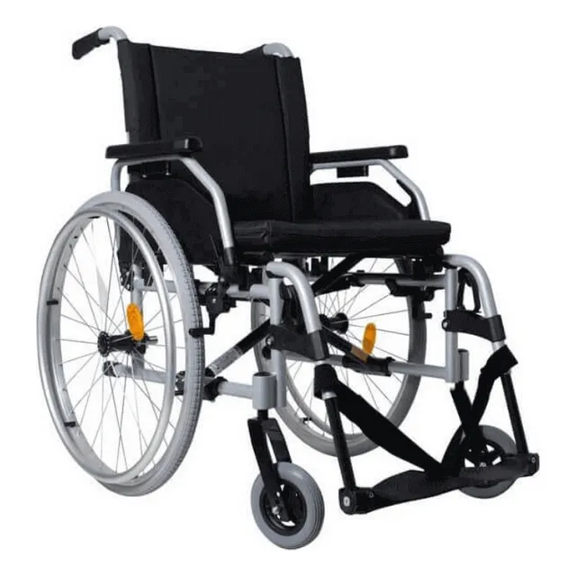 Silla de ruedas plegable Start M1 de aluminio, color plateado Ottobock