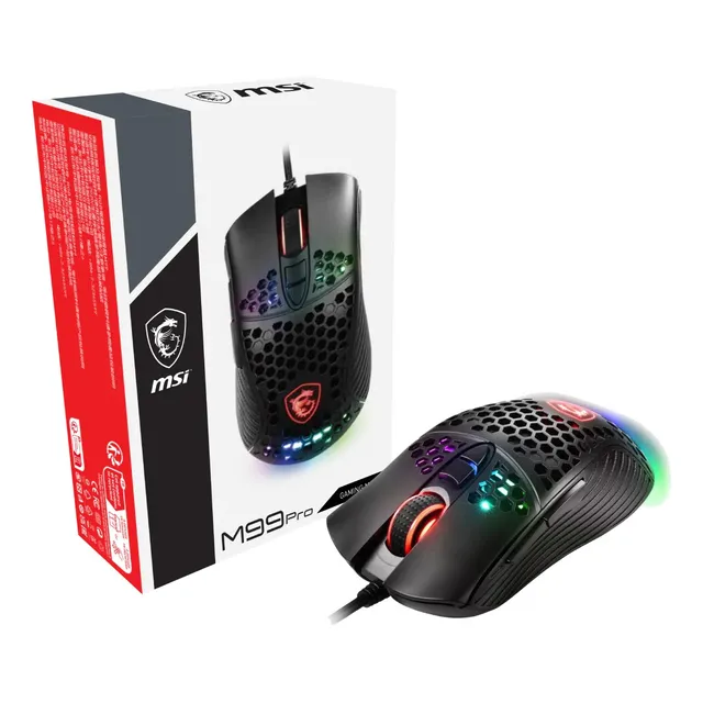 Mouse Gamer Msi M99 Pro 6200dpi Ergonomico Rgb