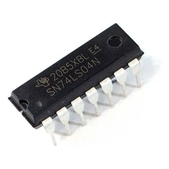 7404 74ls04 Compuerta Logica Not 10  Pz