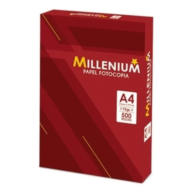Papel Bond A4 75gr Paquete 500 Hojas Útiles De Oficina Color Blanco