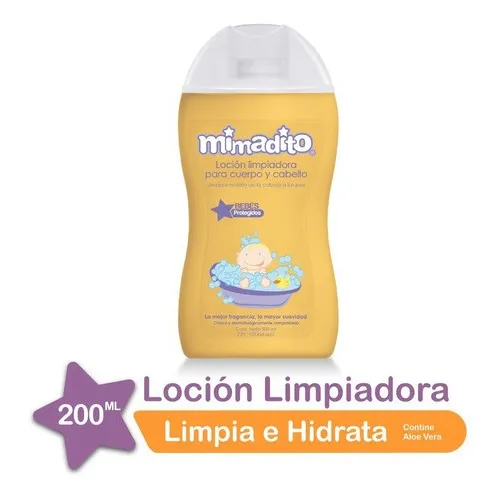 Loción Limpiadora Para Cuerpo Y Cabello Mimadito 200 Ml