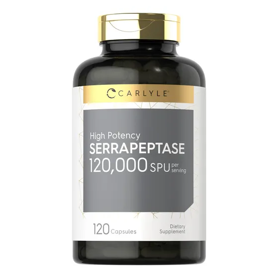Suplemento Carlyle Serrapeptase 120000 Spu 120 Cápsulas