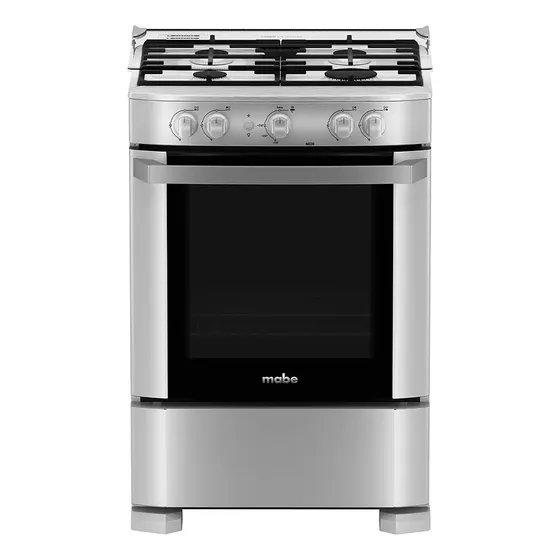 Cocina De Piso A Gas 60cm Silver Mabe Cmp6020fg1 Silver | Cuotas sin interés
