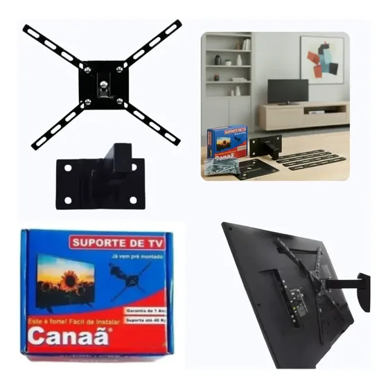 Suporte Articulado Tv Parede Samsung LG Sony Smart Led Lcd