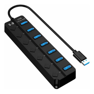 Hub Usb 3.0 7 Portas Para Teclado Mouse Pen Drive Hd Externo Hub Usb 3.0 7 Portas Para Teclado Mouse Pen Drive Hd Externo