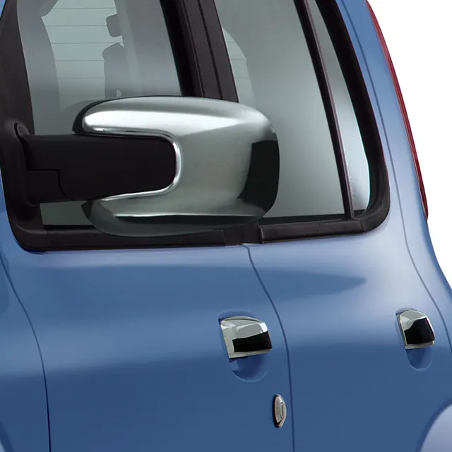 Juego Cachas Cromadas Espejo Uno Attractive Original Fiat