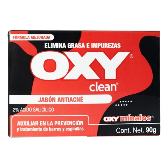 Oxy Clean Jabón Antiacné Elimina Grasa E Impurezas 90g
