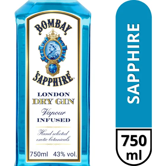 Bombay Sapphire gin 47° botella 750ml
