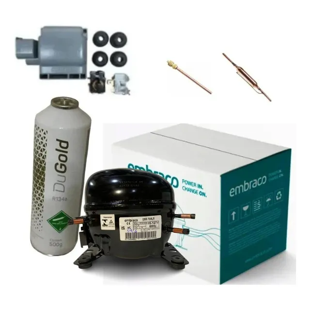 Compressor Embraco 1/5 R134 Em2u60hlp/ Emr70hlr Geladeira