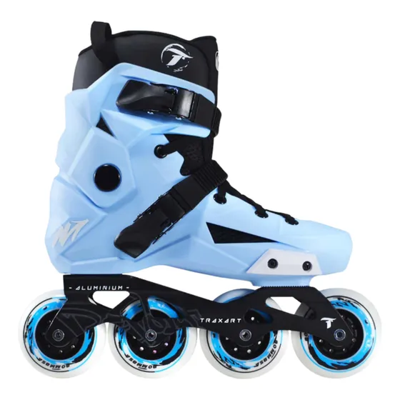 Patins Urban Freestyle Traxart Revolt Azul Sky Abec 9 Inline