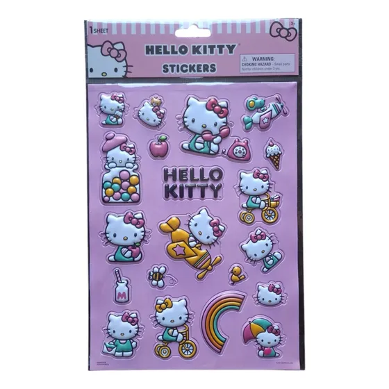 Hermosos Stickers Hello Kitty En Relieve 3d Pegatinas Lamina