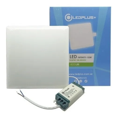 Lampara Panel Led 18w Cuadrada 6500k 1800lm Nuevo Tienda
