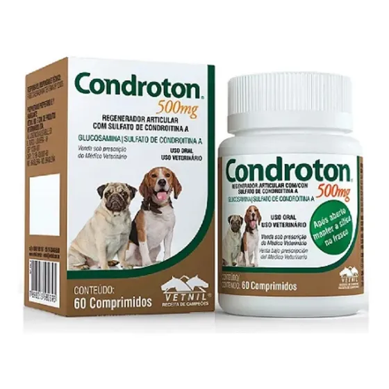 Condroton Regenerador Articular 60 Comp. 500mg - Vetnil