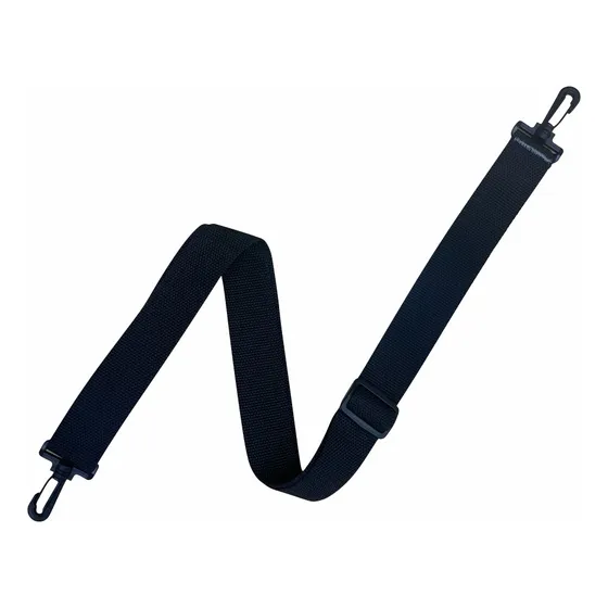 Alça De Ombro Tira Colo Ajustável Com Ganchos Giratórios 4cm Cor Preto