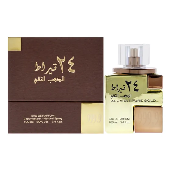 Oro Puro De 24 Quilates De Lattafa Para Mujer, Spray Edp De 