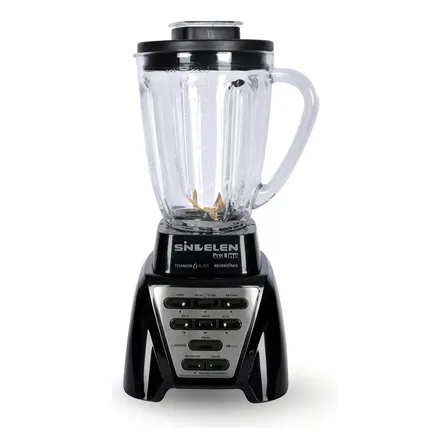 Licuadora Jarra Vidrio Reversible Sindelen 2.2lt L-26000ng Negro