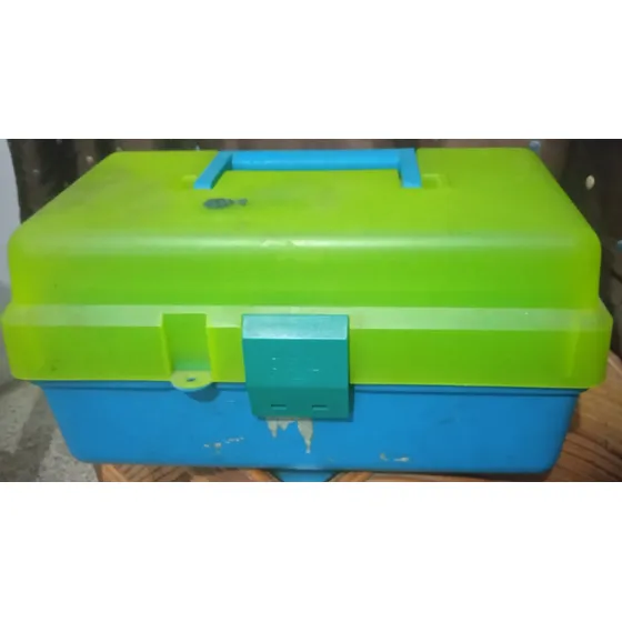 Caja De Herramientas Plasticas Usada Verde