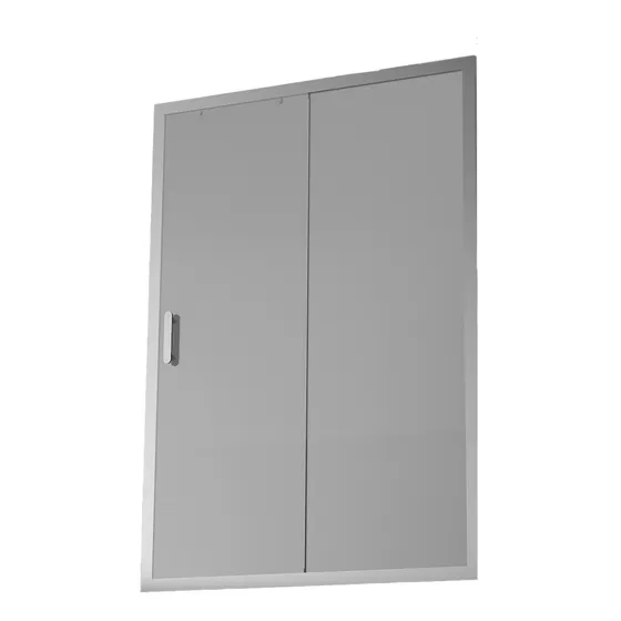 Mampara Corredera Clover Cromada Mate 120x198 Cm