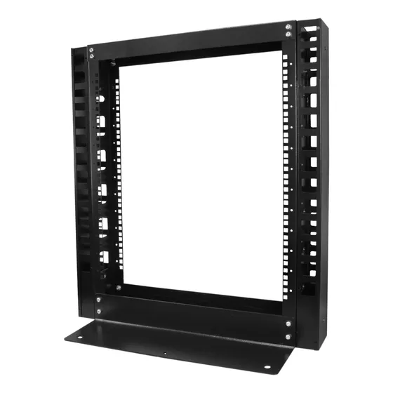 Rack Coluna 12u Com Guias Padrão 19 Em Aço Preto - Pier
