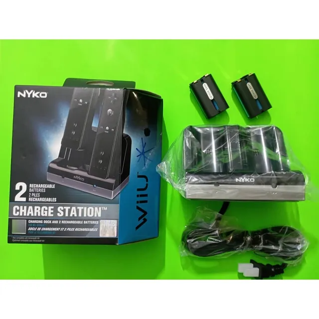 Cargador Para Controles Wiiu, Con Dos Pilas Adicionales.