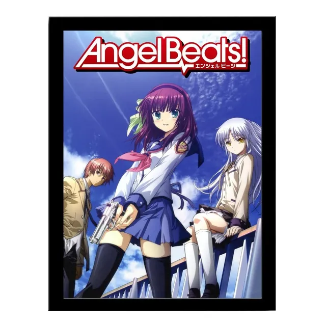Quadro Decorativo Angel Beats Poster Com Moldura 33x43cm