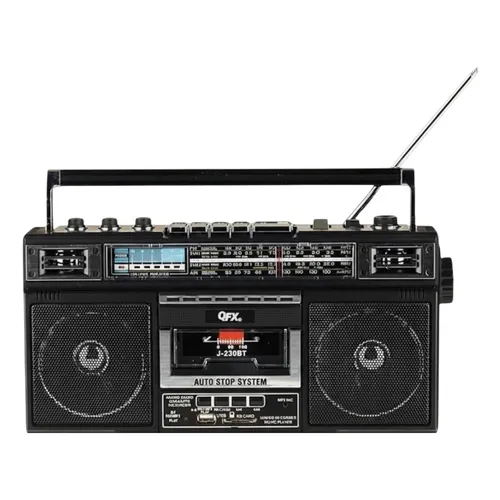 Grabadora Radio A Cassette En Mp3 Fm Sw Sd Am Qfx J-22u Color Azul