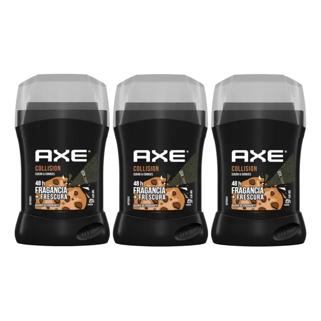 3 Desodorante En Barra Axe Collision 45g