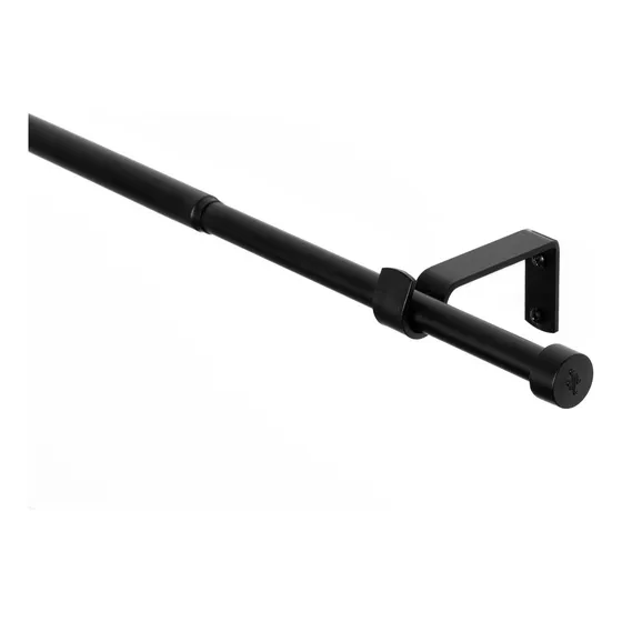 Barral extensible cortina ventana de 1,50 a 2,80m Tensocable color negro mate