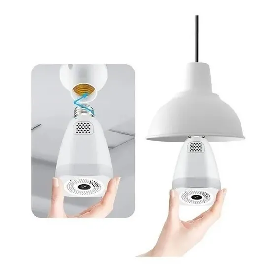 Camara Espia Tuya Smart Ojo De Pez 360 Grados 3mpx Wifi F30a