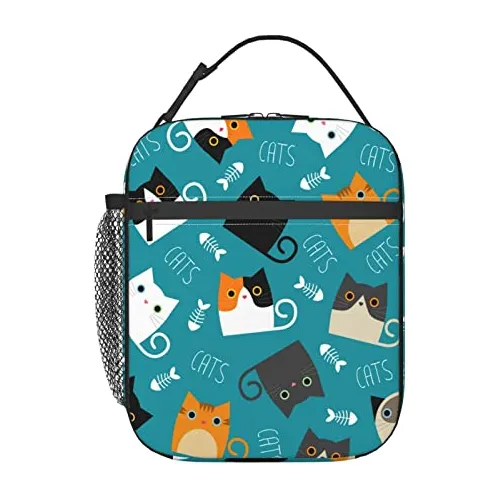 Gbuzozie Gatos Divertidos Bolsa De Almuerzo Aislante Gt1va