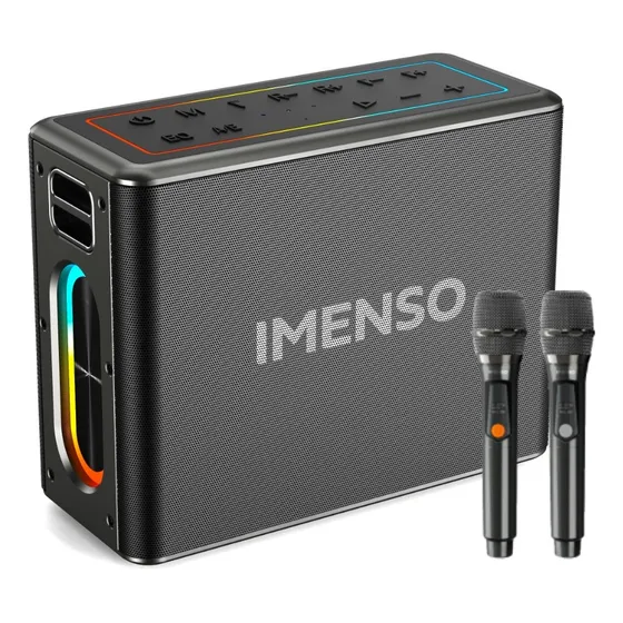 Caixa De Som Portátil Bluetooth Imenso X32 120w Ipx4 C/ 2mic Cor Preto 127/220V