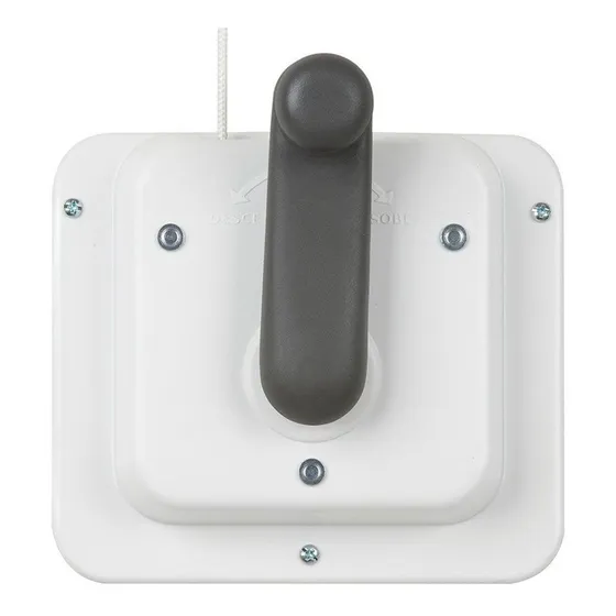Elevador Manivela Para Varal De Teto Secalux Branco