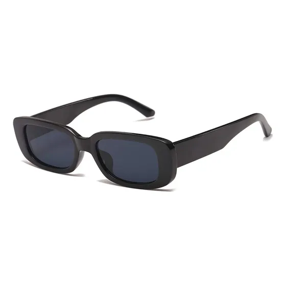 Anteojos de sol polarizados Miami Store Chinatown, diseño clásico. Armazón negro, lente negro. Protección UV para adultos.