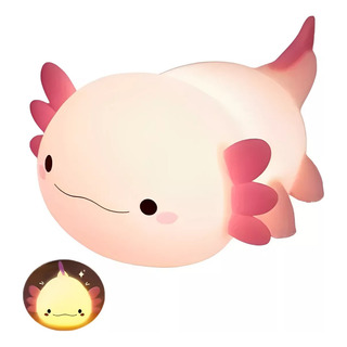 Linda Luz Nocturna Axolotl Para Recámara De Niños Recargable Linda Luz Nocturna Axolotl Para Recámara De Niños Recargable