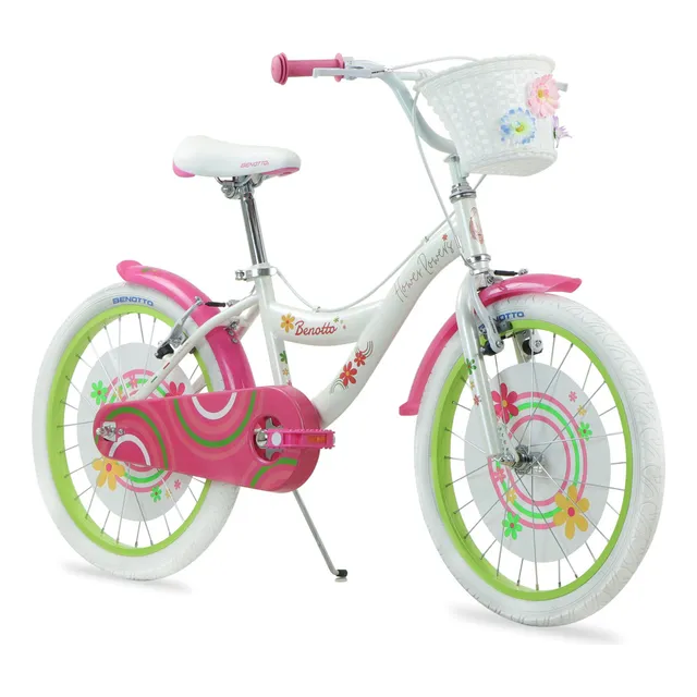 Bicicleta Benotto Cross Flower Power R20 1v Niña Frenos V