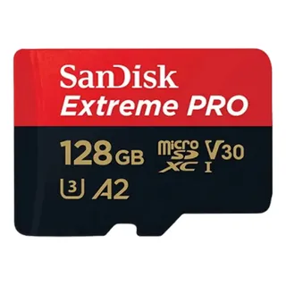 Tarjeta De Memoria Micro Sd Sandisk Extreme Pro 128 Gb Tf