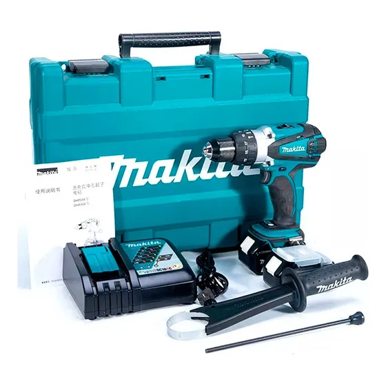 Taladro Percutor Makita Dhp458rfe +2 Baterías 3ah Y Cargador