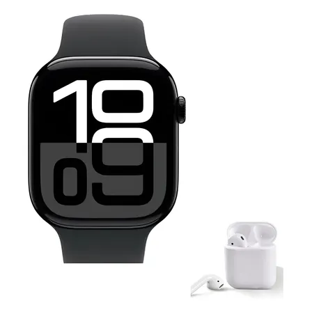 Smartwatch P/ iPhone 2025 Watch Pro Gps Series 10 C/ Preto